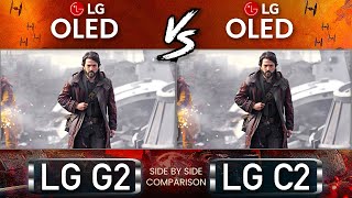 LG G2 OLED vs LG C2 OLED  4K OLED TV Comparison [upl. by Violetta971]