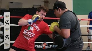 FULL CANELO ALVAREZ TRAINING WORKOUT FOR GENNADY GOLOVKIN 2 REMATCH FIGHT [upl. by Yendirb]