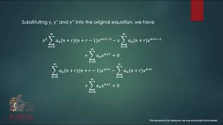 Power Series Solution Using Frobenius Method [upl. by Morgen]