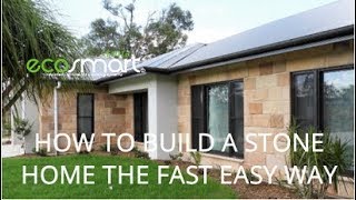 HOW to build a STONE home the Fast EASY way Smart Stone Systems [upl. by Naryk]