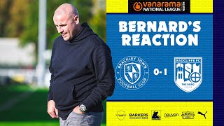 RFC  Brackley Town PostMatch Reaction  Bernard Morley [upl. by Lenny44]