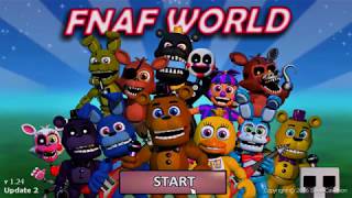 How to get all 6 worlds on FNaF World [upl. by Latihs]