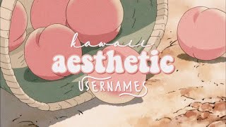 kawaii aesthetic usernames  soft username 🍑 [upl. by Orlena]