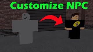 ROBLOX Studio  How to customize an NPC [upl. by Arahsak]