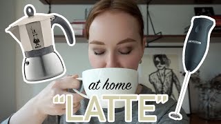 HOW TO MAKE A quotLATTEquot AT HOME moka pot  frother [upl. by Alegna]