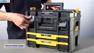 DEWALT TSTAK COMBINATION TOOLS amp FIXINGS STORAGE SET Screwfix [upl. by Arnoldo]