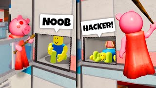 TROLLING PIGGY GLITCHERS How To Beat GLITCHERS In Roblox Piggy [upl. by Prebo208]