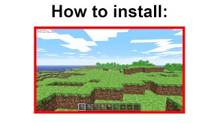 Outdated Minecraft Tutorial  How to install Classic Indev and Infdev versions [upl. by Wohlert301]