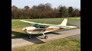 1974 Cessna 172M Start Up Take Off and Nice Landing [upl. by Enetsuj]