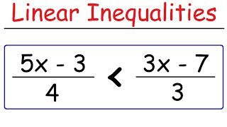 How To Solve Linear Inequalities [upl. by Lardner]