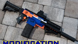 MOD Nerf Stryfe M4M16  3D Printed Parts Kit WorkerF10555 [upl. by Nosyerg]