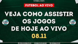 Jogos de Hoje  Onde Assistir Futebol Ao Vivo na TV  Guia dos jogos Internet Online  0811 Futemax [upl. by Yelkcub]