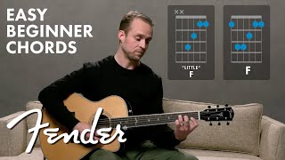 How To Play F Major Guitar Chord  Major Chords  Fender Play [upl. by Enitsyrk]