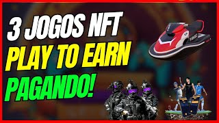 TOP 3 JOGOS NFTS PAGANDO PLAY TO EARN JOGAVEIS PARA PC E CELULAR [upl. by Aretahs]