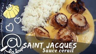 NOIX DE SAINT JACQUES SAUCE CORAIL 143 [upl. by Yelnikcm686]