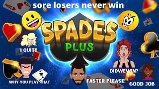 SPADES PLUS GAME WIN EVERY TIME YOU PLAY [upl. by Ailana952]