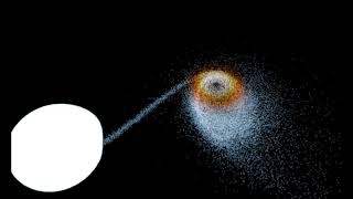 Accretion disk around a neutron star Nbody simulation [upl. by Kiyoshi]