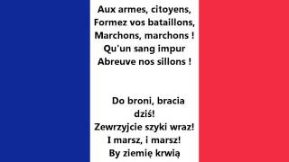 National anthem of France  Hymn Francji  La Marseillaise [upl. by Rennold]