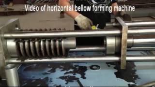 Video of horizontal bellow forming machine [upl. by Kitti]