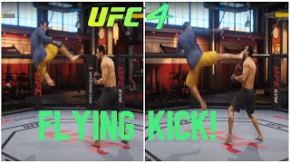 FLYING SIDE KICK TUTORIAL  UFC4 [upl. by Peppie677]