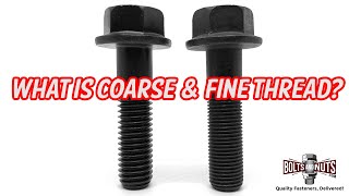 Coarse amp Fine Thread Fastener Pitches Explained and How To Measure Thread Size [upl. by Aleyam]