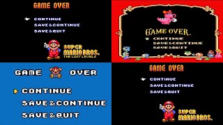 Super Mario AllStars  Game Over Compilation SNES [upl. by Ginnie]