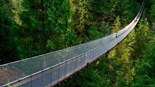 Capilano Suspension Bridge amp Cliffwalk  Vancouver BC [upl. by Sldney84]