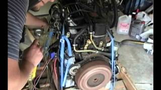 Isuzu diesel engine motor 4JA1 25L bench test [upl. by Googins]