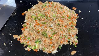 PORK FRIED RICE ON THE BLACKSTONE GRIDDLE  BLACKSTONE GRIDDLE RECIPES [upl. by Aiva254]