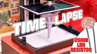 Resin 3D Printer Time Lapse  How to Make One With LDR Sensor and UV Light [upl. by Nolan]