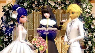 Miraculous Ladybug Adrien amp Marinette wedding fan animation [upl. by Suqram]