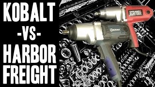 Kobalt  VS  Harbor Freight 12quot Corded Impact Wrenches [upl. by Annah]