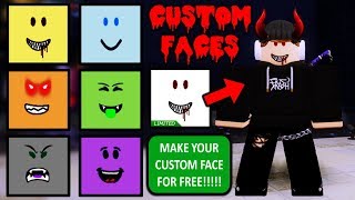 Create Your Own CUSTOM FACE In ROBLOX FREE [upl. by Arammahs959]