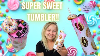 Sublimation AND Epoxy Tumbler  Super Sweet Tumbler Tutorial [upl. by Youngran]