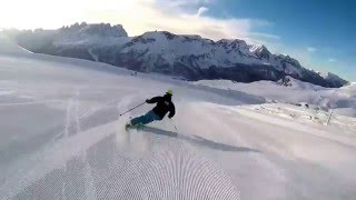 SKI CARVING CARVING SKIING  HEAD SKI  PASSO SAN PELLEGRINO  DOLOMITI SUPERSKI [upl. by Thenna780]