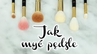 💎 JAK MYĆ PĘDZLE I GĄBKI DO MAKIJAŻU 💎 [upl. by Faucher]