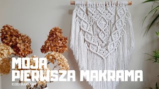 Moja pierwsza makrama cz1 [upl. by Idna]