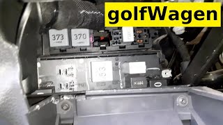 VW Golf 5 emergency starter relay bypass [upl. by Alyad]