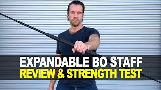 Expandable Bo Staff Review amp Strength Test [upl. by Aiksa]