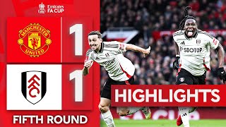 Fulham Knock United Out  Manchester United 11 34 Pens Fulham  Emirates FA Cup 2425 [upl. by Maudie]