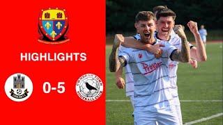 Caerleon 05 Cwmbrân Town  Gwent FA Senior cup  Quarter final highlights [upl. by Yeltnerb]