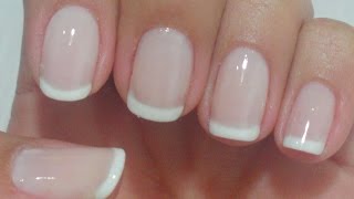 Como Fazer Francesinha Manual Bela e Simples Nail Art [upl. by Nnaira]