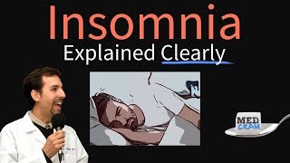 Insomnia Explained Clearly  Causes Pathophysiology amp Treatment [upl. by Nerot836]