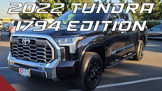 2022 Toyota Tundra 1794 Edition Overview [upl. by Buchalter]