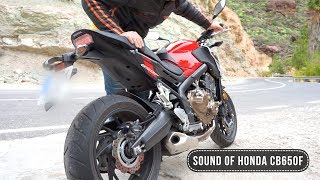 Honda CB650F 2018 Sound [upl. by Anialahs]