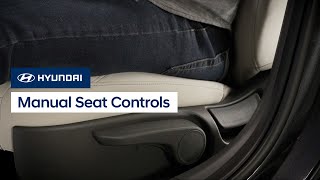 Manual Seat Controls  Hyundai [upl. by Alleuqcaj394]