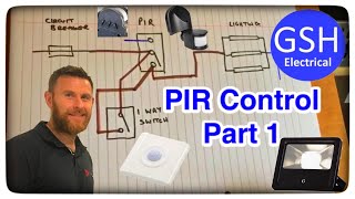 PIR Lighting Control  Wiring Diagram Part 1 [upl. by Adrien]