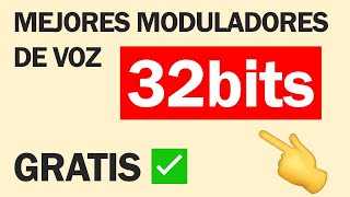 🥇 5 MEJORES MODULADORES DE VOZ 32 BITS GRATIS 2021 FUNCIONA 😲 [upl. by Anyah448]