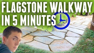 Build a Flagstone Pathway In 5 Minutes [upl. by Dominick]