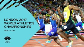 Mens 100m Final  World Athletics Championships London 2017 [upl. by Hpesojnhoj]